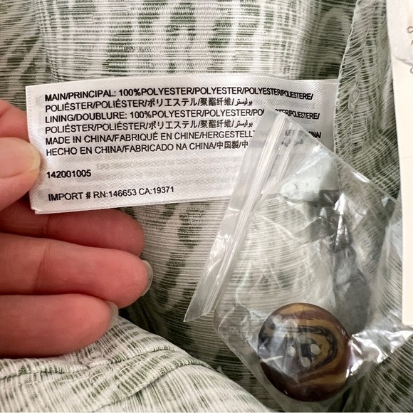 Anthropologie C/Meo Collective Energised Arbor Wide Leg Pants in Ivy Woodgrain - Picture 15 of 16